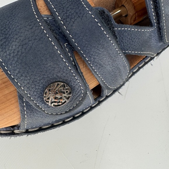 Finn Comfort Gomera Shoes Women 40 Blue Nubuck Leather Comfort Sandals Slingback main image 5